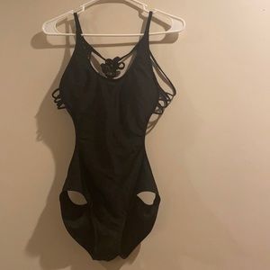Sexy black bathing suit, size large